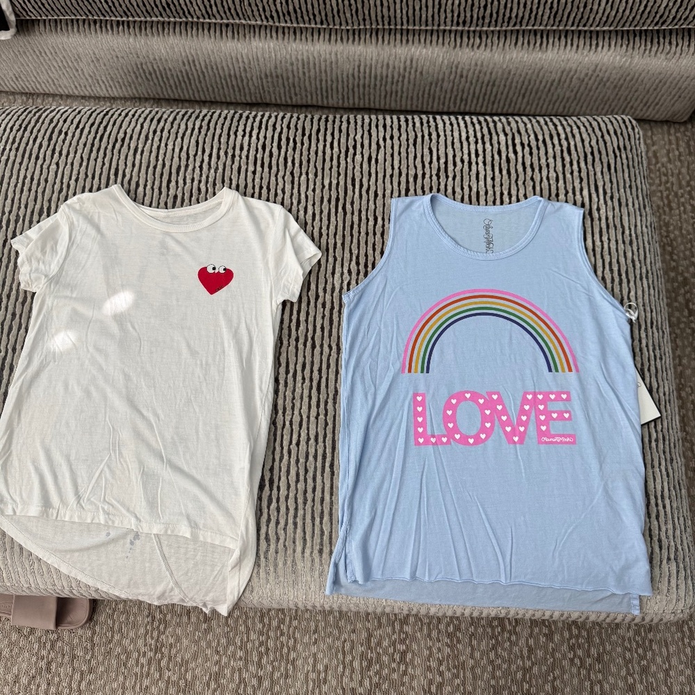Lauren Moshi Brand Graphic tops-all size 8 & 10 kids